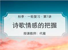 2025 |高考语文秋季系统班一轮复习教学视频(代薇 秋季班)