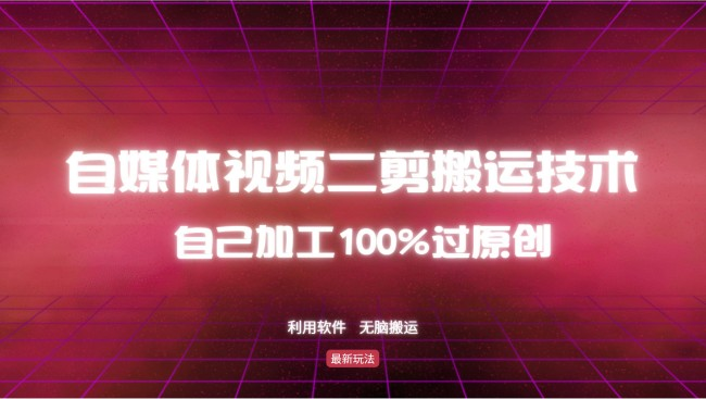 详细教你自媒体视频二剪搬运技术，自己加工100%过原创，无脑搬运【焦圣希18818568866】