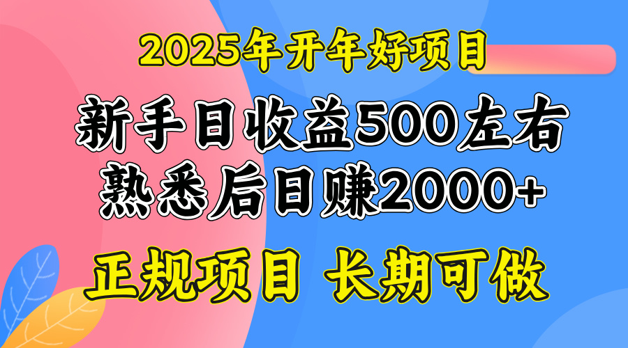 2025开年好项目，单号日收益2000左右【焦圣希18818568866】