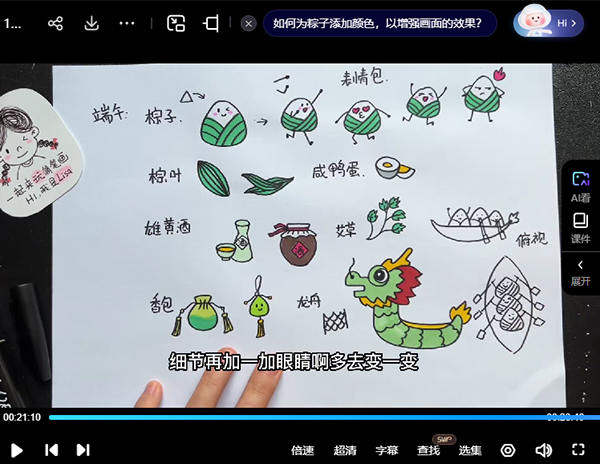 lisa栗沙绘画课合集【焦圣希18818568866】——————————————– ！！！！！！！！！！！！！！！！！！！！！  以下内容与本视频课程无关， 仅是AI对视频课程目录的总结，可以无视。  ！！！！！！！！！！！！！！！！！！！！！ ——————————————– 本课程是Lisa栗沙精心打造的绘画课程合集，旨在帮助零基础学员系统地学习绘画技能，涵盖从基础入门到进阶创作的多个方面。课程内容丰富多样，包括手绘入门、动态人物绘制、创意插画、素描基础、油画棒技法、趣味速写以及字体设计等多个模块，总计超过300节课，为学员提供了全面而深入的绘画学习体验。 在手绘入门部分，课程从基础的线条练习开始，逐步引导学员掌握头像绘制技巧。学员将学习如何通过几何图形概括法绘制五官、发型以及不同角度的人物头像，并通过跟练课程加深对知识点的理解和应用。课程还详细讲解了如何将照片转化为简笔插画，包括头像、人物动态以及古风人物等多种风格，帮助学员快速掌握绘画的实用技巧。 动态人物绘制是课程的重点之一。学员将学习人物头身比例、火柴人动态练习以及站姿、坐姿等不同姿态的绘制方法。课程通过详细的讲解和带练，帮助学员掌握人物动态的绘制技巧，包括手部结构与动作表现，以及如何通过简笔版和风格版照片转插画来丰富人物形象。此外，课程还涉及古风人物、萌系动物等特色内容，进一步拓展学员的绘画风格。 创意插画模块是本课程的一大亮点。学员将通过脑洞与创意的结合，学习如何绘制各种有趣的插画作品。课程内容包括创意头像、抽象人物、创意汽车插画、蘑菇插画创作以及向日葵、萝卜等自然元素的插画设计。此外，课程还引入了艺术家Mr Doodle的涂鸦风格，引导学员发挥想象力，学会“将错就错”的创意涂鸦技巧，培养学员的创新思维和艺术表现力。 在绘画技法方面，课程涵盖了素描、油画棒和速写等多种形式。全体系素描课程从工具介绍、握笔姿势到透视原理、光影规律的讲解，再到苹果、梨、西红柿等静物的塑造，以及石膏像、风景素描的绘制，为学员打下坚实的素描基础。油画棒技法课程则通过装饰画、风景画、创意绘画等多种形式，帮助学员掌握油画棒的使用技巧，感受色彩的魅力。趣味速写课程则通过瓶瓶罐罐、树叶、水果蔬菜等静物组合的练习，培养学员的观察力和快速表现能力。 此外，本课程还注重字体设计的学习，包括手绘POP字体、可爱字体以及边框设计等内容，帮助学员提升绘画作品的整体效果。在课程的进阶部分，学员将学习如何创作具有个人风格的插画作品，如原创漫画形象、表情包制作、场景创作等。课程还引入了长场雄的极简手绘风格，通过人物比例分析、手的绘画语言、剧照人物组合等内容，引导学员感受极简绘画的魅力，并通过创作带练帮助学员掌握极简风格的绘画技巧。 本课程不仅注重绘画技能的传授，还强调创意与实践的结合。通过丰富的课程内容和多样化的教学形式，学员可以在轻松愉悦的氛围中逐步提升绘画水平，培养艺术审美和创造力。无论是希望通过绘画提升个人兴趣爱好，还是为未来的职业发展打下基础，本课程都能满足学员的需求。 智圣商学院作为本课程的发布平台，致力于为学员提供优质的教育资源和学习体验。学员可以通过成为季卡、年卡或永久会员，享受课程资源的折扣或免费下载权限，并获得包括智圣影院VIP、短视频去水印去重工具、AI口播换脸工具等多项会员福利。此外，智圣商学院还提供1对1电话咨询服务，帮助学员解决学习过程中遇到的问题。 总之，本课程是一套系统全面的绘画学习方案，适合零基础学员逐步进阶，也适合有一定绘画基础的学员提升技能和拓展风格。通过学习本课程，学员不仅能够掌握绘画技巧，还能激发创意灵感，培养艺术素养，为个人发展和兴趣爱好开辟新的道路。【焦圣希|18818568866】