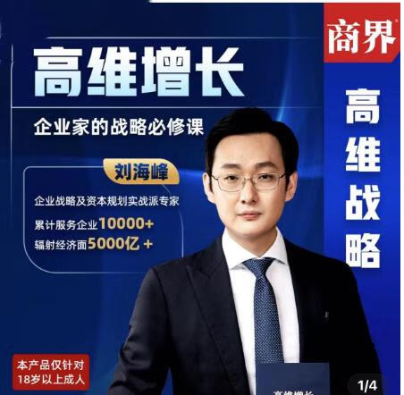 刘海峰高维增长：企业家的战略必修课_新版 （20节）【焦圣希18818568866】