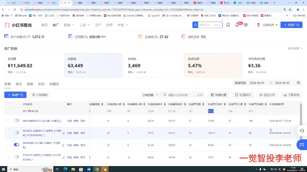 李老师·小红书运营投流，0基础实战教学【焦圣希18818568866】